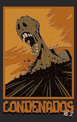 Capa da antologia "Condenados", da Cartola Editora, mostrando a ilustração de um zumbi.